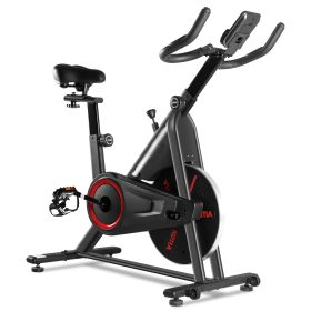 Stationary Bike 4D Adjustment Seat Spin Exercise Bikes with Adjustable Feet 260lbs Capacity Exercise Bikes(GHN980)