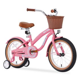 Multiple Colors,Girls Bike for 4-7Years Old Kids,16 inch wheel ,Training Wheels Included