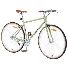 Single Speed Retro style 700C Road Bike For men women's City Bicycle,Steel Frame