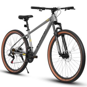 A27312 Ecarpat Mountain Bike 27 Inch Wheels, 21-Speed Mens Womens Trail Commuter City Mountain Bike