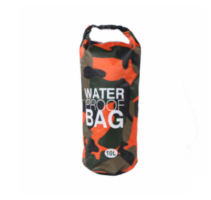 Camouflage waterproof bucket bag beach bag waterproof bucket bag outdoor drifting waterproof bag waterproof bag (Option: Orange-2L)