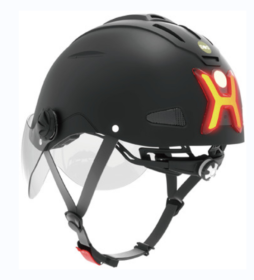 Light electric motorcycle Bluetooth helmet. (Smart city commuter lighting helmet) (PSS1: PSS1B)