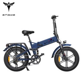 ENGWE ENGINE Pro 48V16Ah Fat Tire 750W Electric Bike Hydraulic Oil Brake Mountain Electric Bicycle (BATTERY: 750W 76AH, colour: BLUE)