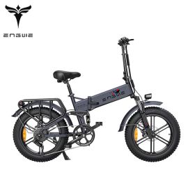 ENGWE ENGINE Pro 48V16Ah Fat Tire 750W Electric Bike Hydraulic Oil Brake Mountain Electric Bicycle (BATTERY: 750W 76AH, colour: grey)